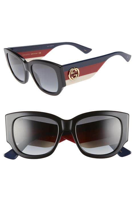 gucci cat-eye acetate eyeglasses brown|gucci 53mm cat eye sunglasses.